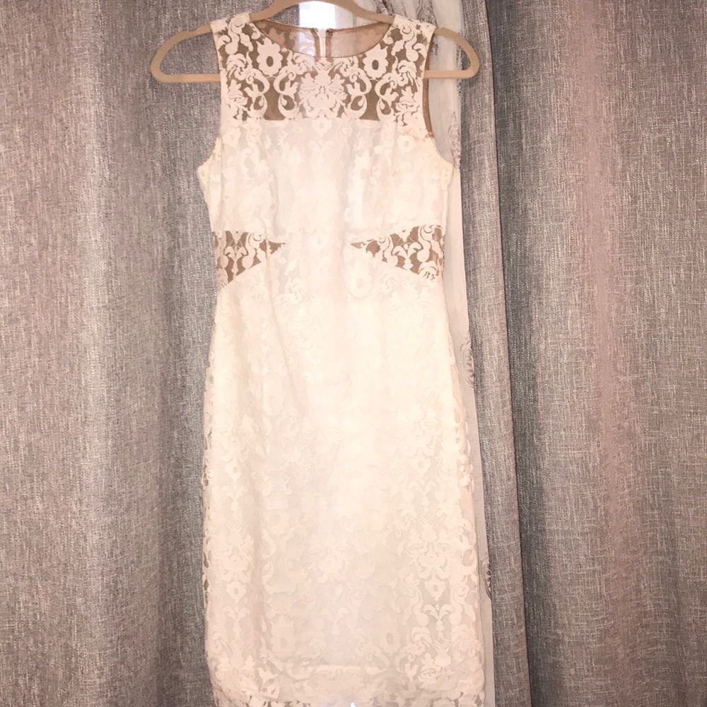 Lace white dress